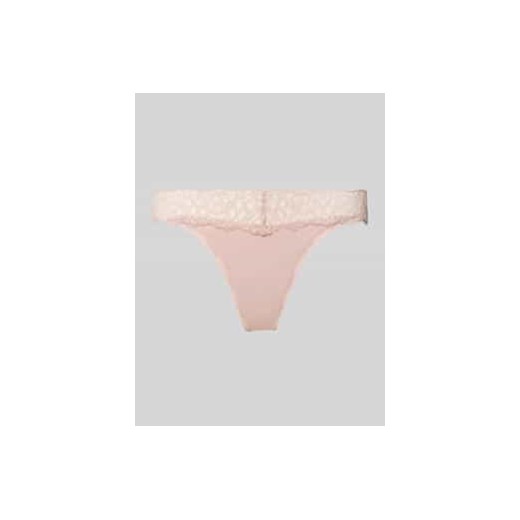 Stringi z koronkowym obszyciem model ‘THONG’ ze sklepu Peek&Cloppenburg  w kategorii Majtki damskie - zdjęcie 176355349