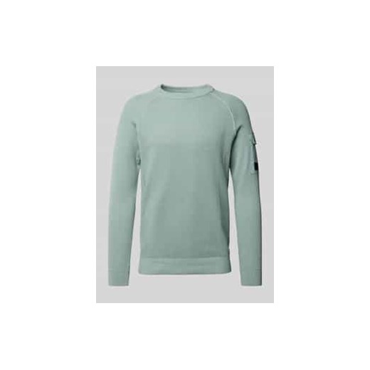 Sweter z dzianiny o kroju regular fit z raglanowymi rękawami i mieszanką faktur ze sklepu Peek&Cloppenburg  w kategorii Swetry męskie - zdjęcie 176355448