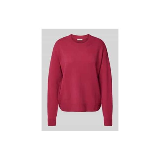 Sweter wełniany z prążkowanymi wykończeniami ze sklepu Peek&Cloppenburg  w kategorii Swetry damskie - zdjęcie 176355589