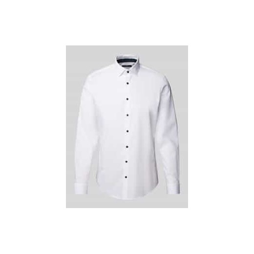 Koszula biznesowa o kroju slim fit z listwą guzikową ze sklepu Peek&Cloppenburg  w kategorii Koszule męskie - zdjęcie 176355606