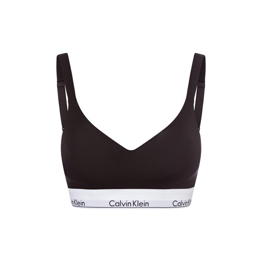 Calvin Klein Stanik damski Kobiety Bawełna czarny jednolity ze sklepu vangraaf w kategorii Biustonosze - zdjęcie 176358435