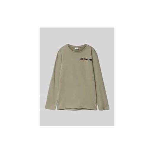 Bluzka z długim rękawem o kroju regular fit z czystej bawełny z nadrukiem z tyłu ze sklepu Peek&Cloppenburg  w kategorii T-shirty chłopięce - zdjęcie 176361826
