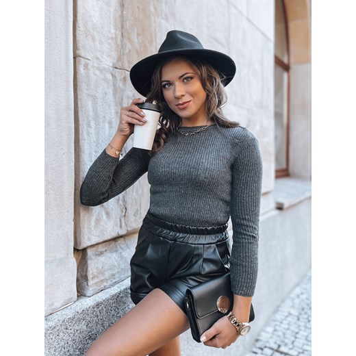 Sweter damski AURINA ciemnoszary Dstreet MY1394 ze sklepu DSTREET.PL w kategorii Swetry damskie - zdjęcie 176363598