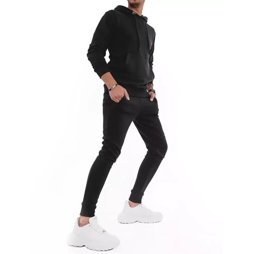 Dres męski czarny Dstreet AX0432 ze sklepu DSTREET.PL w kategorii Dresy męskie - zdjęcie 176365008