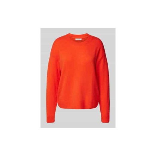Sweter wełniany z prążkowanymi wykończeniami ze sklepu Peek&Cloppenburg  w kategorii Swetry damskie - zdjęcie 176365478
