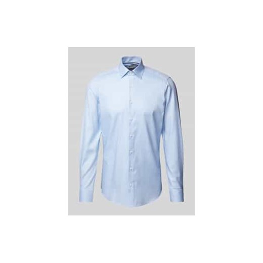Koszula biznesowa o kroju body fit z kołnierzykiem typu kent ze sklepu Peek&Cloppenburg  w kategorii Koszule męskie - zdjęcie 176365587