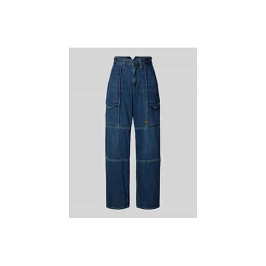 Jeansy o luźnym kroju z naszywką z logo ze sklepu Peek&Cloppenburg  w kategorii Jeansy damskie - zdjęcie 176365617