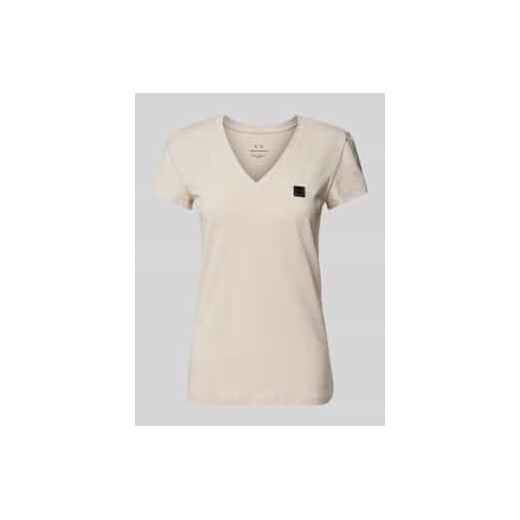 T-shirt z dekoltem w serek ze sklepu Peek&Cloppenburg  w kategorii Bluzki damskie - zdjęcie 176365679