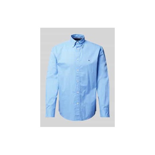 Koszula casualowa o kroju regular fit z wyhaftowanym logo model ‘POPLIN’ ze sklepu Peek&Cloppenburg  w kategorii Koszule męskie - zdjęcie 176365747