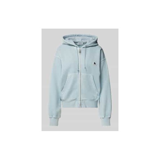 Bluza rozpinana z naszywką z logo model ‘NELSON’ ze sklepu Peek&Cloppenburg  w kategorii Bluzy damskie - zdjęcie 176365768