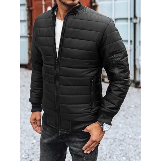 Kurtka męska pikowana bomber jacket czarna Dstreet TX2213z ze sklepu DSTREET.PL w kategorii Kurtki męskie - zdjęcie 176366327