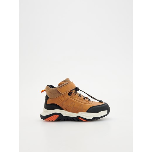 Reserved - Botki z wysoką cholewką - bursztynowy ze sklepu Reserved w kategorii Buty zimowe dziecięce - zdjęcie 176366635