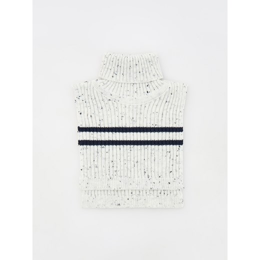 Reserved - Strukturalny komin - złamana biel Reserved ONE SIZE Reserved