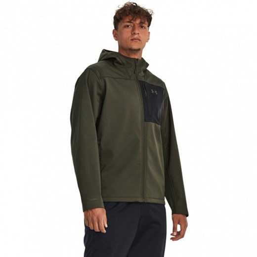 Męska kurtka treningowa Under Armour UA CGI Shield 2.0 Hooded - oliwkowa/khaki ze sklepu Sportstylestory.com w kategorii Kurtki męskie - zdjęcie 176369755