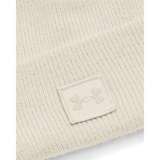 Męska czapka zimowa Under Armour UA Halftime Shallow Cuff - beżowa Under Armour Sportstylestory.com