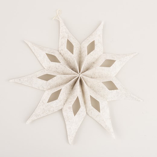 Ozdoba świąteczna Nivalis I ecru 50 cm ze sklepu dekoria.pl w kategorii Dekoracje bożonarodzeniowe - zdjęcie 176386675