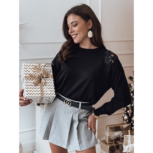 Sweter damski one size ORELIS czarny Dstreet MY2371 ze sklepu DSTREET.PL w kategorii Swetry damskie - zdjęcie 176388778
