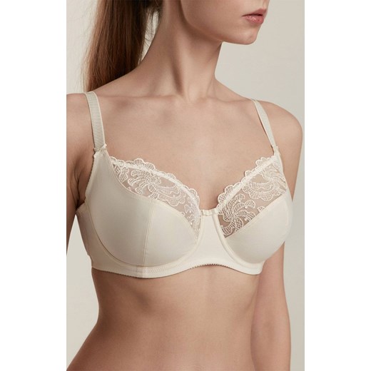 Biustonosz miękki soft kremowy Naturel RB6121, Kolor kremowy, Rozmiar 85D, Conte ze sklepu Intymna w kategorii Biustonosze - zdjęcie 176389235