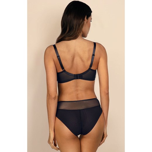 Figi damskie Kira C110, Kolor czarno-szafirowy, Rozmiar L, Ewa Bien ze sklepu Intymna w kategorii Majtki damskie - zdjęcie 176389408