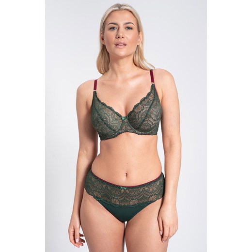 Samanta stringi damskie malachitowe Charlotte C400, Kolor malachitowy, Rozmiar M, Samanta ze sklepu Intymna w kategorii Majtki damskie - zdjęcie 176390958
