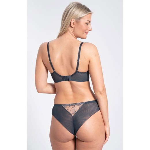 Samanta biustonosz miękki soft Eliza A143, Kolor grafitowy, Rozmiar 70E, Samanta ze sklepu Intymna w kategorii Biustonosze - zdjęcie 176390976