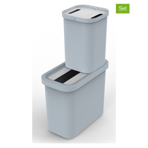 JosephJoseph 2-częściowy zestaw &quot;GoRecycle&quot; w kolorze błękitnym ze sklepu Limango Polska w kategorii Kosze na śmieci - zdjęcie 176392478