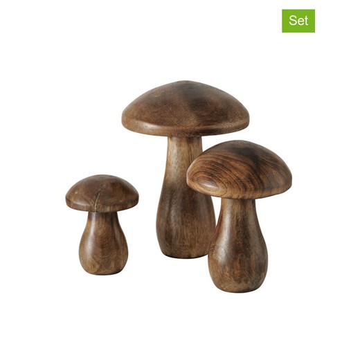 Boltze Figurki dekoracyjne (3 szt.) &quot;Terjol&quot; w kolorze brązowym ze sklepu Limango Polska w kategorii Dekoracje - zdjęcie 176392546