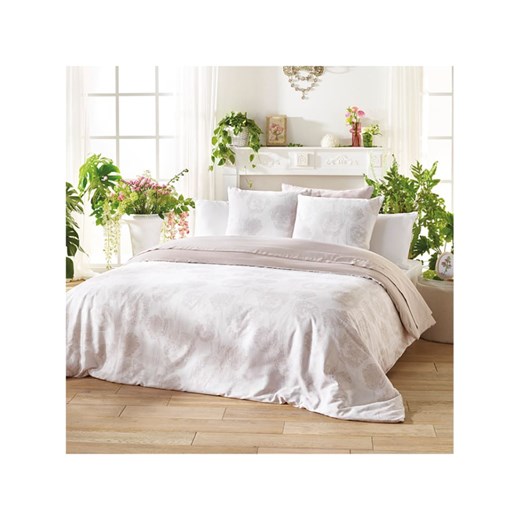 Cacharel Komplet pościeli satynowej &quot;Lace&quot; w kolorze szarobrązowym ze sklepu Limango Polska w kategorii Pościele - zdjęcie 176393248