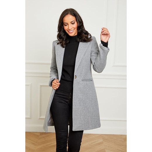 L&apos;armoire de Suzette Płaszcz przejściowy w kolorze szarym ze sklepu Limango Polska w kategorii Płaszcze damskie - zdjęcie 176393308