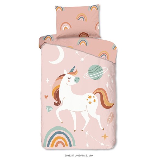 Good Morning Komplet pościeli flanelowej &quot;Unidance&quot; w kolorze jasnoróżowym ze sklepu Limango Polska w kategorii Pościel dziecięca - zdjęcie 176394427