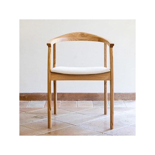 HanahHome Krzesło &quot;Porto&quot; w kolorze jasnobrązowym - 42 x 49 x 40 cm ze sklepu Limango Polska w kategorii Meble - zdjęcie 176394727