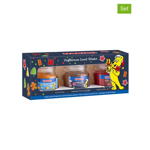 Haribo Świece zapachowe (3 szt.) &quot;Haribo Winter&quot; - 3 x 85 g ze sklepu Limango Polska w kategorii Świece i dyfuzory - zdjęcie 176394747