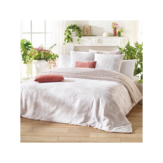 Cacharel Satynowa poszewka "Lace" w kolorze beżowym na poduszkę - id: 14865890 - marki Cacharel - 176394796 Cacharel Satynowa poszewka "Lace" w kolorze beżowym na poduszkę ze sklepu Limango Polska w kategorii Poduszki dekoracyjne - zdjęcie 176394796