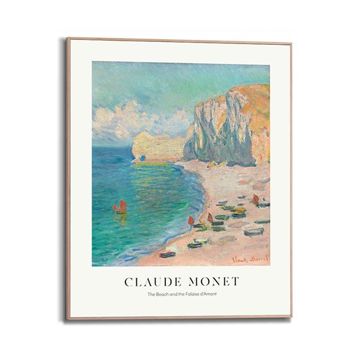 Orangewallz Druk artystyczny "Monet - Etretat Beach" w ramce - 40 x 50 Orangewallz onesize promocja Limango Polska