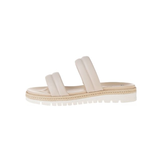Ara Shoes Skórzane klapki w kolorze kremowym Ara Shoes 42 promocja Limango Polska