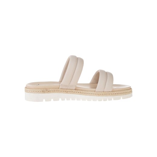 Ara Shoes Skórzane klapki w kolorze kremowym Ara Shoes 42 Limango Polska wyprzedaż