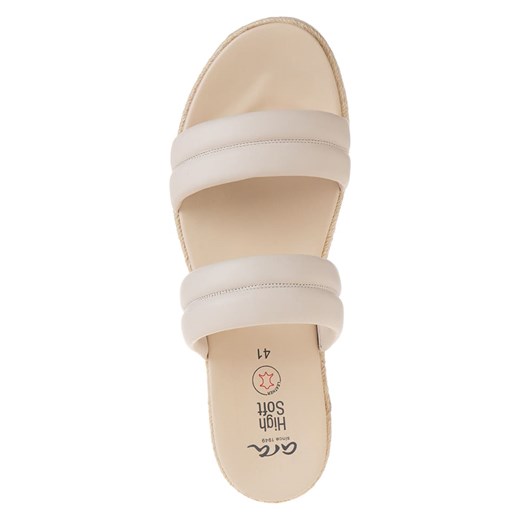 Ara Shoes Skórzane klapki w kolorze kremowym Ara Shoes 39 Limango Polska promocyjna cena