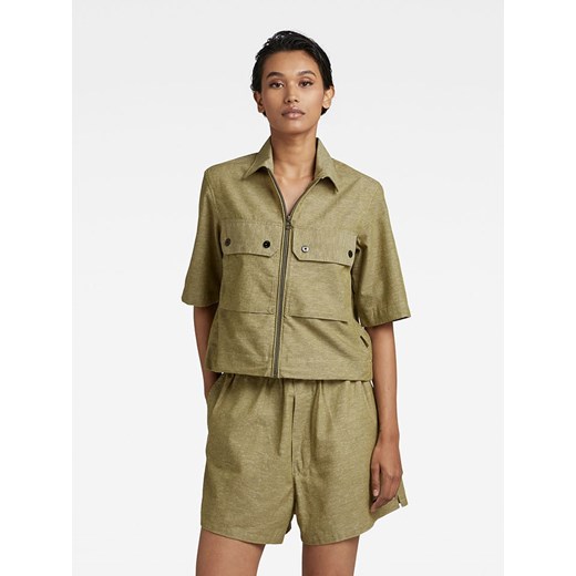 G-Star Bluzka w kolorze khaki ze sklepu Limango Polska w kategorii Koszule damskie - zdjęcie 176396338