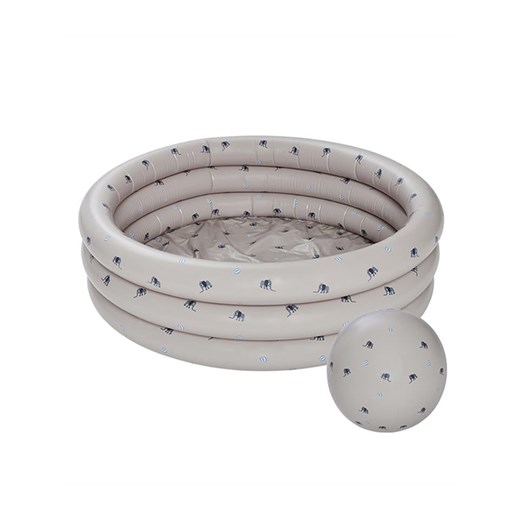 OYOY mini Brodzik "Elephant" w kolorze szarym z piłką - wys. 26 x Ø 120 cm - 3+ - id: 15907714 - marki Oyoy Mini - 176396699 OYOY mini Brodzik "Elephant" w kolorze szarym z piłką - wys. 26 x Ø 120 cm - 3+ ze sklepu Limango Polska w kategorii Pozostałe wyposażenie ogrodowe - zdjęcie 176396699