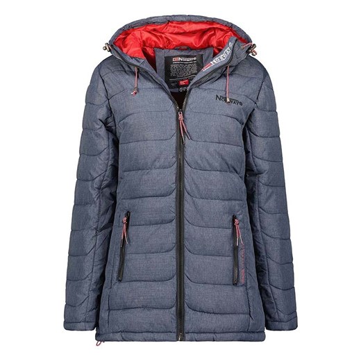Geographical Norway Płaszcz pikowany &quot;Astana&quot; w kolorze niebieskim ze sklepu Limango Polska w kategorii Płaszcze damskie - zdjęcie 176403847