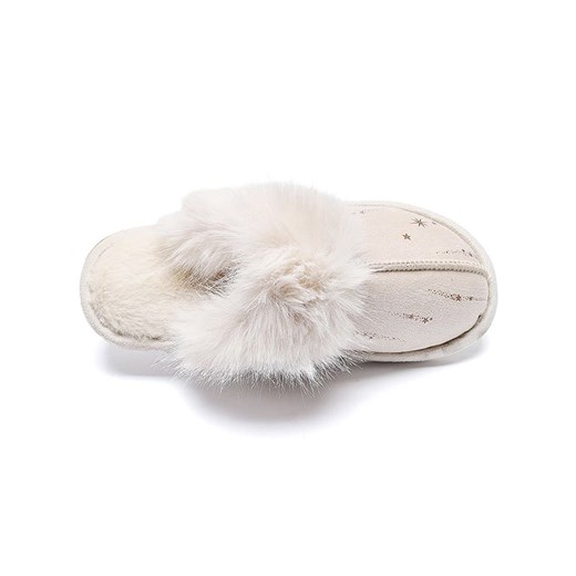 Confly Kapcie w kolorze beżowym ze sklepu Limango Polska w kategorii Kapcie damskie - zdjęcie 176405206