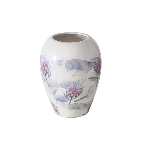Boltze Wazon &quot;Protea&quot; w kolorze biało-fioletowym - wys. 23 x Ø 18 cm ze sklepu Limango Polska w kategorii Wazony - zdjęcie 176405977