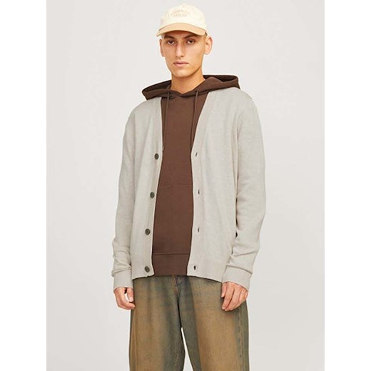 Jack &amp; Jones Kardigan w kolorze beżowym ze sklepu Limango Polska w kategorii Swetry męskie - zdjęcie 176407726