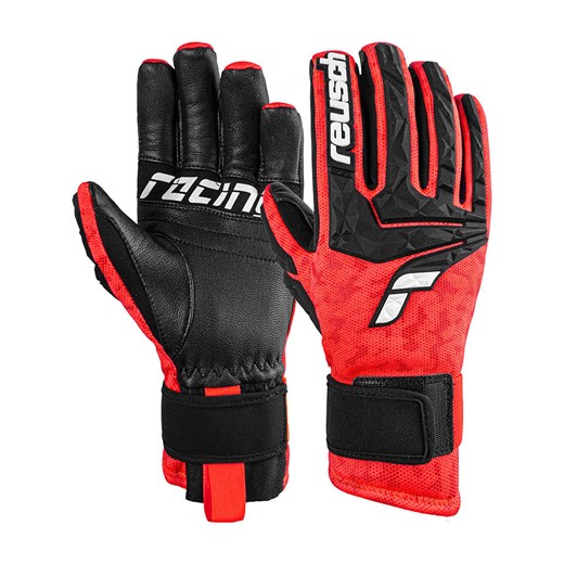 Reusch Rękawiczki funkcyjne &quot;World Cup Warrior Neo&quot; w kolorze czerwono-czarnym ze sklepu Limango Polska w kategorii Rękawiczki męskie - zdjęcie 176407837