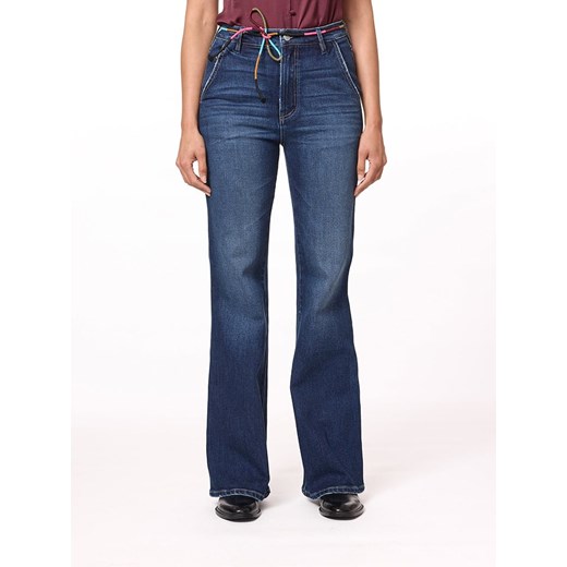 Scotch &amp; Soda Dżinsy - Flare fit - w kolorze granatowym W28 wyprzedaż Limango Polska