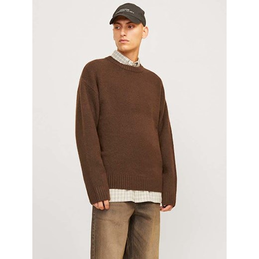 Jack &amp; Jones Sweter w kolorze jasnobrązowym ze sklepu Limango Polska w kategorii Swetry męskie - zdjęcie 176409295