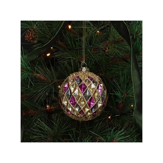 Kersten Bombki (2 szt.) w kolorze złoto-fioletowo-cyjanowym - Ø 8 cm Kersten onesize Limango Polska promocja