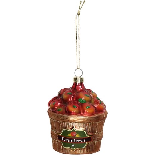 Kersten Bombka "Apple Basket" w kolorze czerwono-złotym - wys. 8 cm - id: 16296253 - marki Kersten - 176409945 Kersten Bombka "Apple Basket" w kolorze czerwono-złotym - wys. 8 cm ze sklepu Limango Polska w kategorii Dekoracje bożonarodzeniowe - zdjęcie 176409945