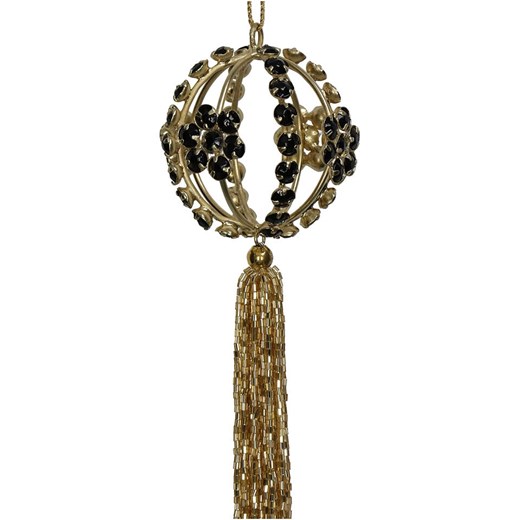 Kersten Zawieszki dekoracyjne (4 szt.) w kolorze czarno-złotym - 23 x Ø 6 cm Kersten onesize okazyjna cena Limango Polska