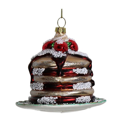 Kersten Bombka &quot;Pancake&quot; ze wzorem - 10,2 cm ze sklepu Limango Polska w kategorii Dekoracje bożonarodzeniowe - zdjęcie 176410058